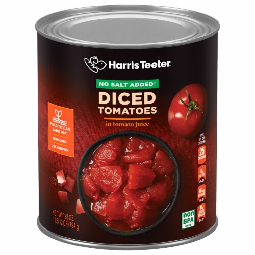 Harris Teeter® No Salt Added Diced Tomatoes