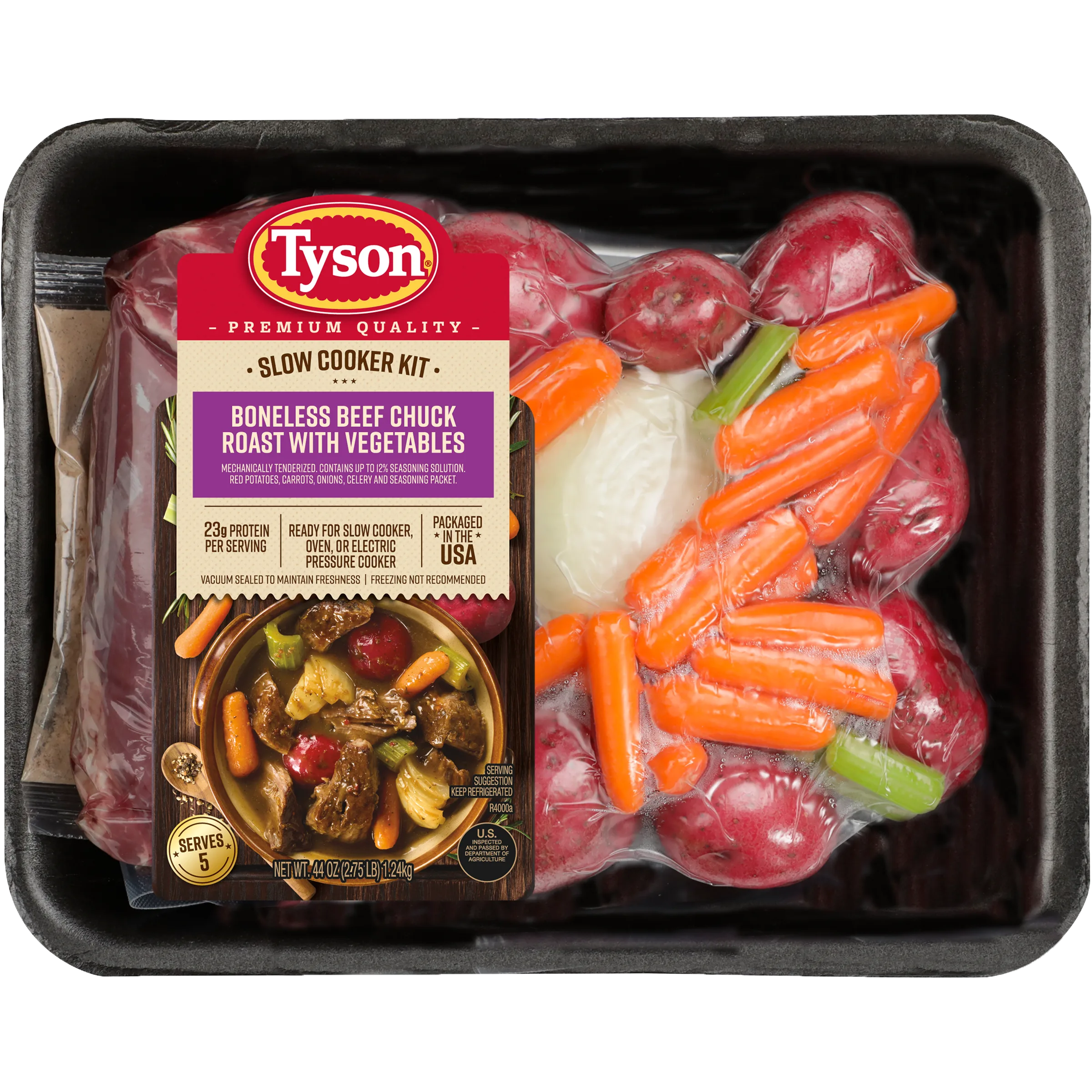 Tyson Beef Roast with Vegetables Slow Cooker Kit