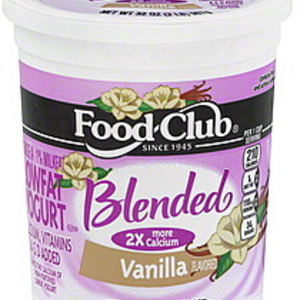 Food Club Yogurt Lowfat Vanilla
