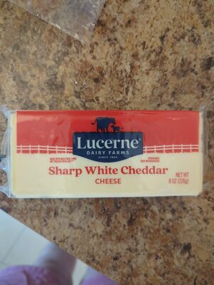 Lucerne Dairy Farms Chunk Sharp Cheddar White 8 oz
