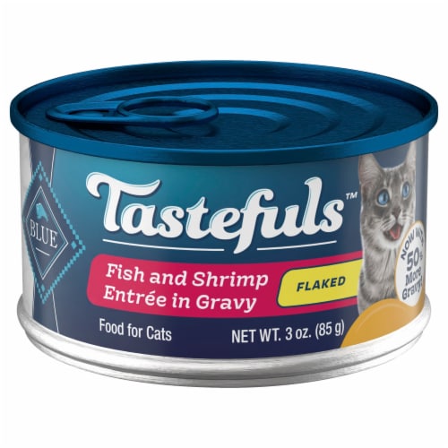 Blue Buffalo Tastefuls? Flaked Fish and Shrimp in Gravy Wet Cat Food