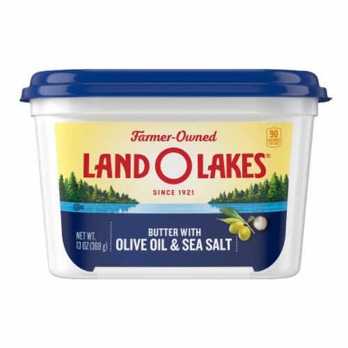 Land O Lakes Butter with Olive Oil and Sea Salt Tub, Spreadable