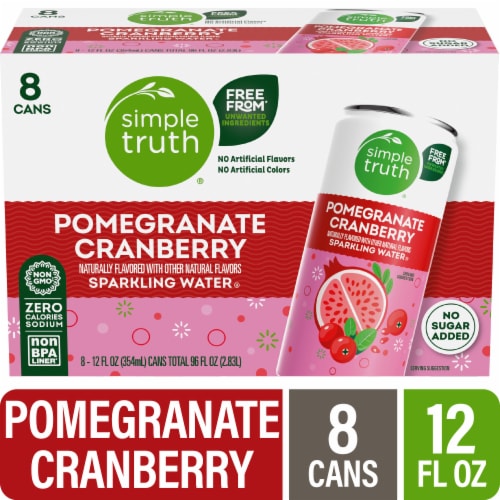 Simple Truth® Pomegranate Cranberry Sparkling Seltzer Water Cans