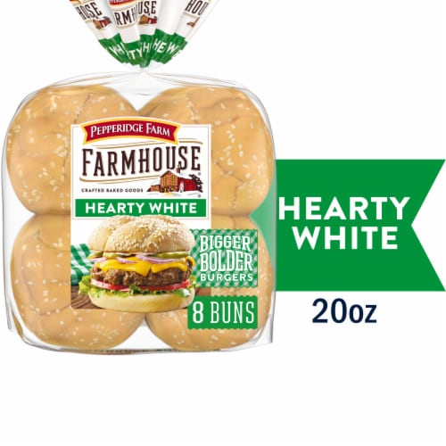 Pepperidge Farm Farmhouse Hearty White Hamburger Buns