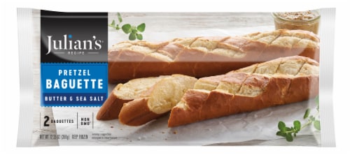Julian's® Recipe Butter & Sea Salt Pretzel Baguette Frozen Bread