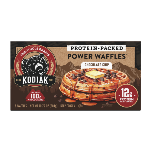 Kodiak® Protein-Packed Chocolate Chip Frozen Power Waffles® with 12g Protein
