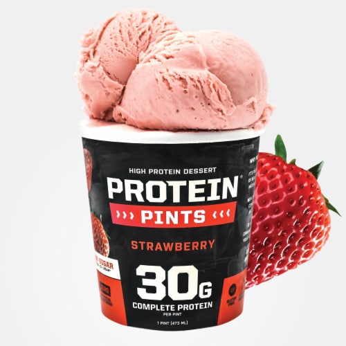 Protein Pints Strawberry High Protein Ice Cream Pint