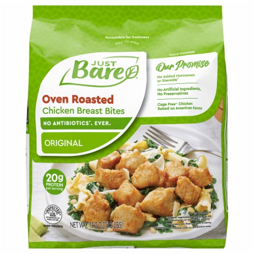 Just Bare Fully Cooked Roasted Chicken Breast Bites