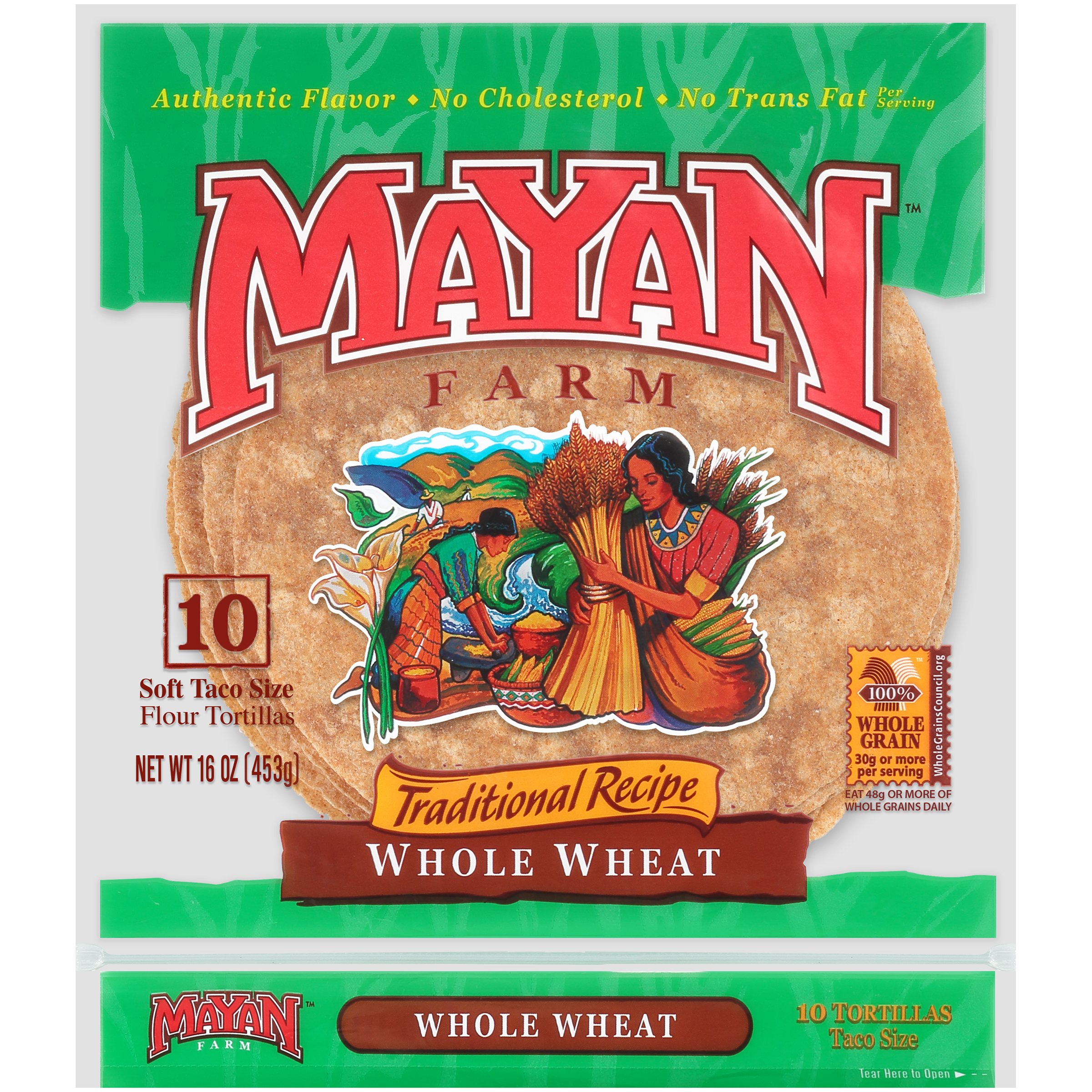 Mayan Farms Whole Wheat Tortillas 16oz