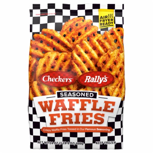 Checkers Seasoned Waffle Fries Frozen Potatoes