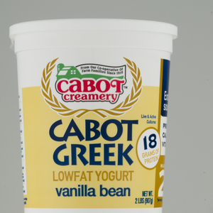 Cabot Vanilla Beans Low Fat Greek Yogurt 2 LB