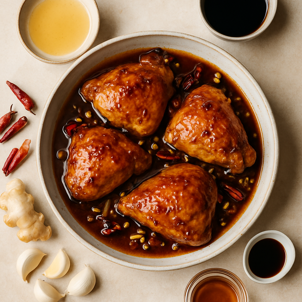 Teriyaki-Roasted Chicken and Gravy