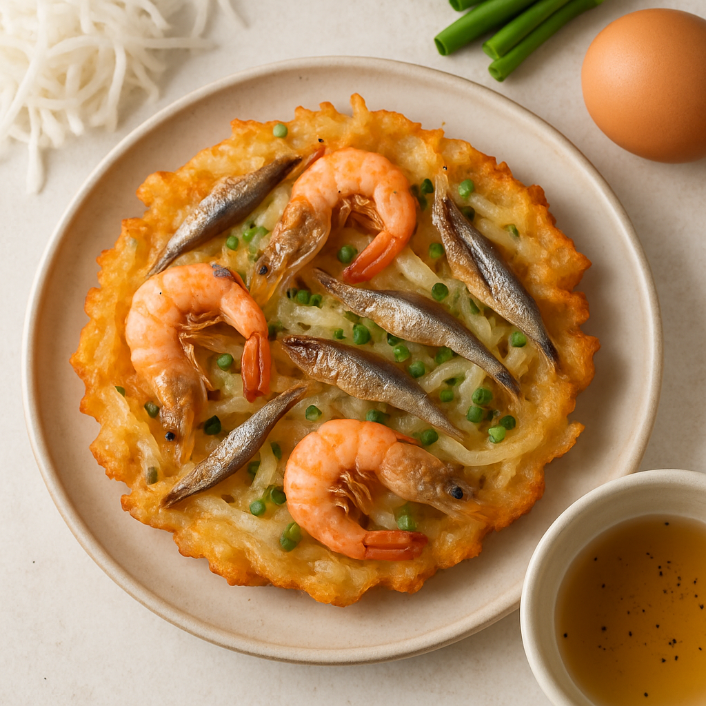 Ukoy con Camarones y Anchoas