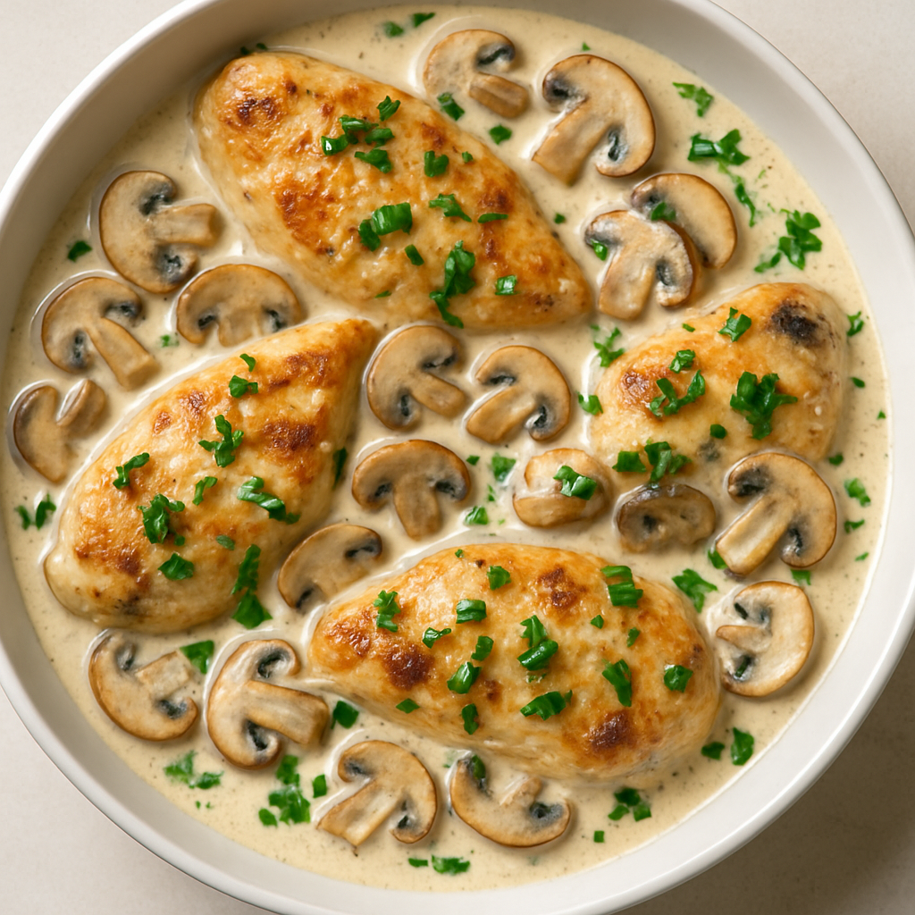 Creamy Chicken & Mushrooms