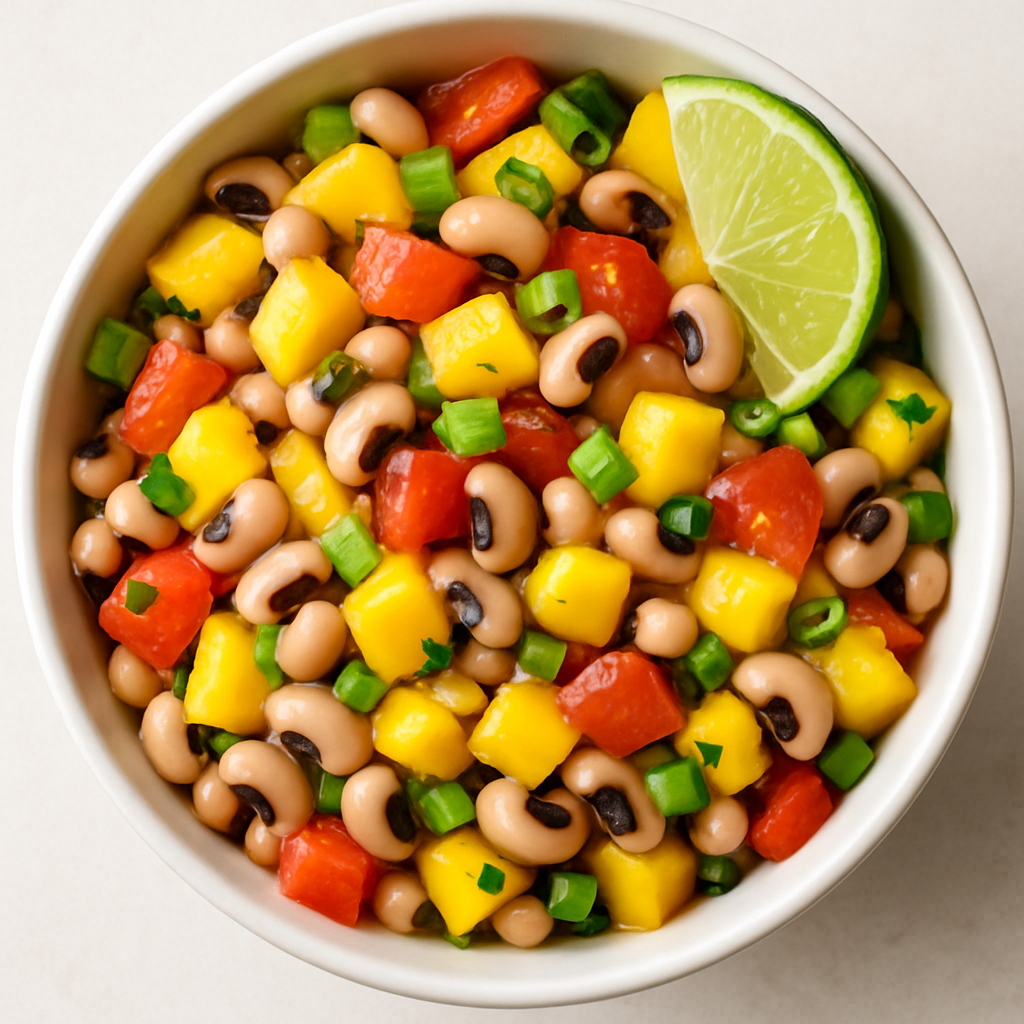 Black-Eyed Peas & Mango Salsa