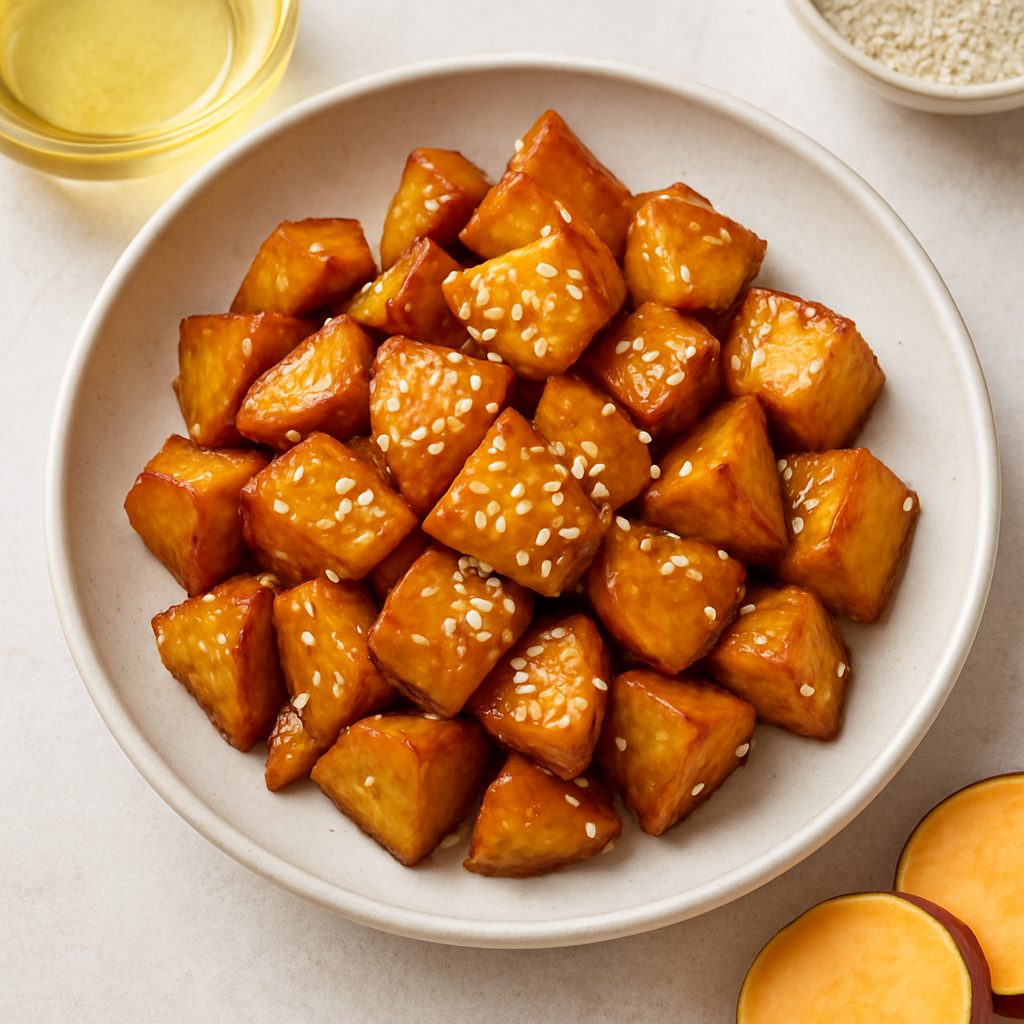Goguma Mattang (Korean Candied Sweet Potatoes)