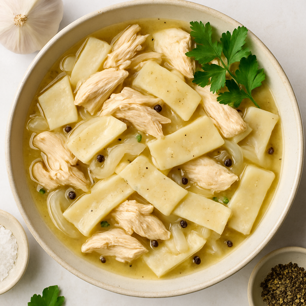Pollo con Albóndigas "Resbaladizas"