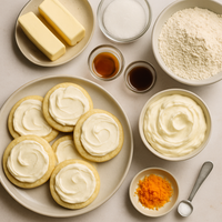 Easy Sugar Cookies and Butter Cream Frosting