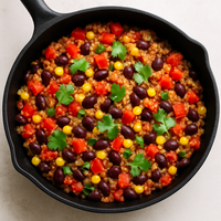 Quinoa Suroeste en una Sola Sartén