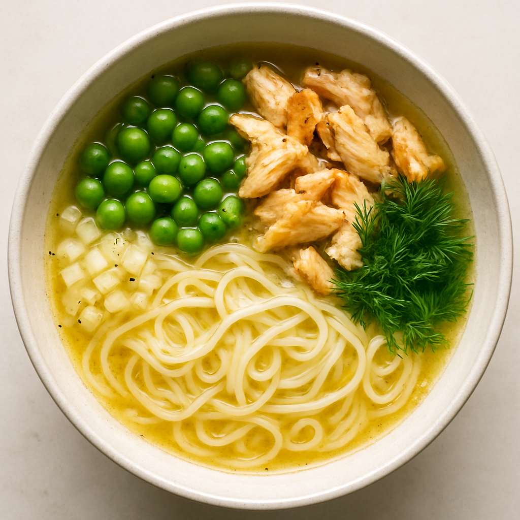 DIY Chicken and Dill Instant Noodles
