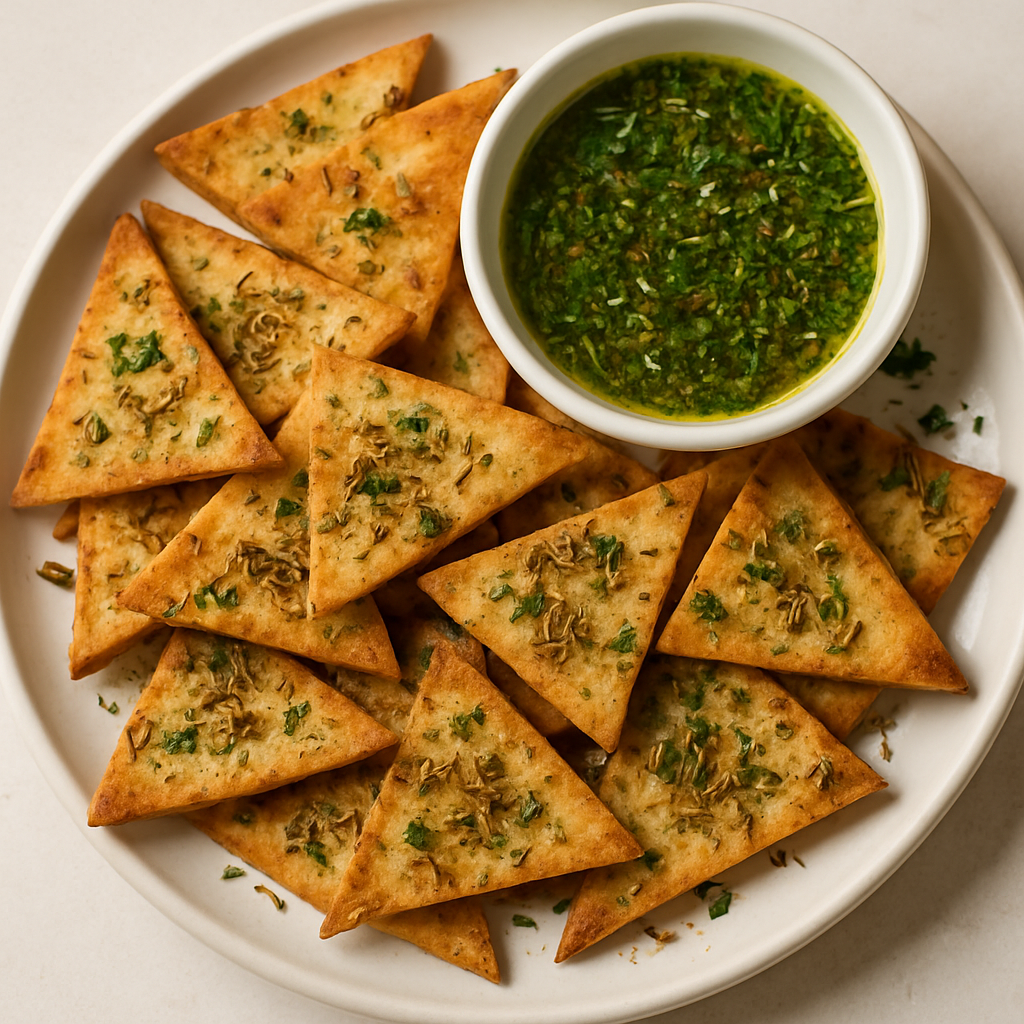 Chips de Pita con Comino Picante