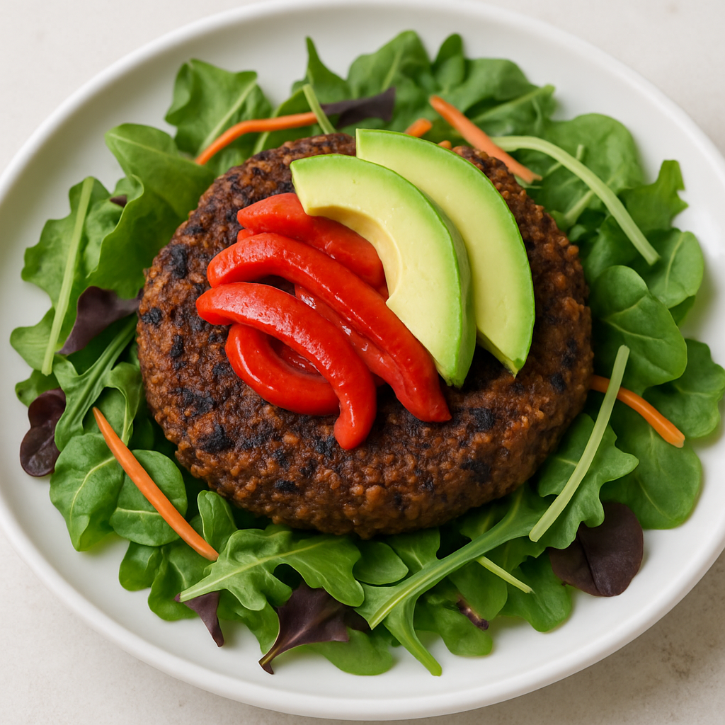Hamburguesas de Frijoles Negros y Quinua