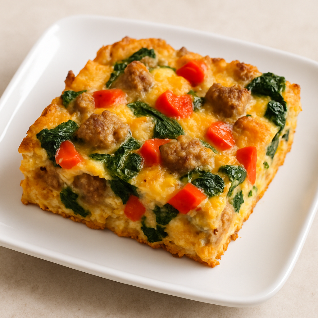 Sausage and Vegetable Egg Bake