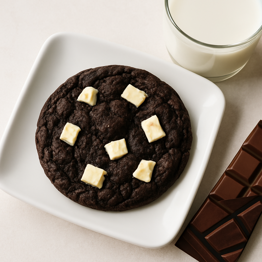 Dark Chocolate Cookies & Cream Cookies