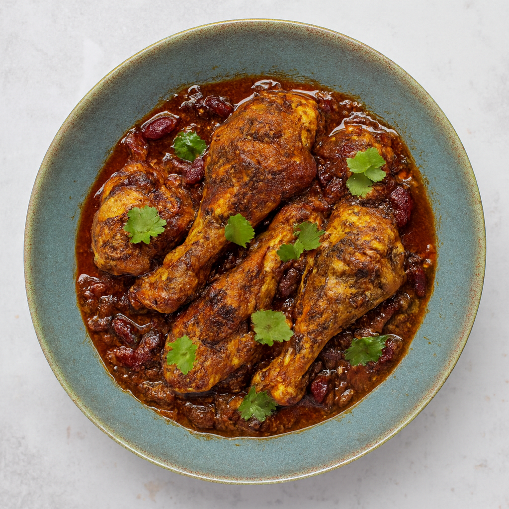Jerk Chicken Curry with Beans