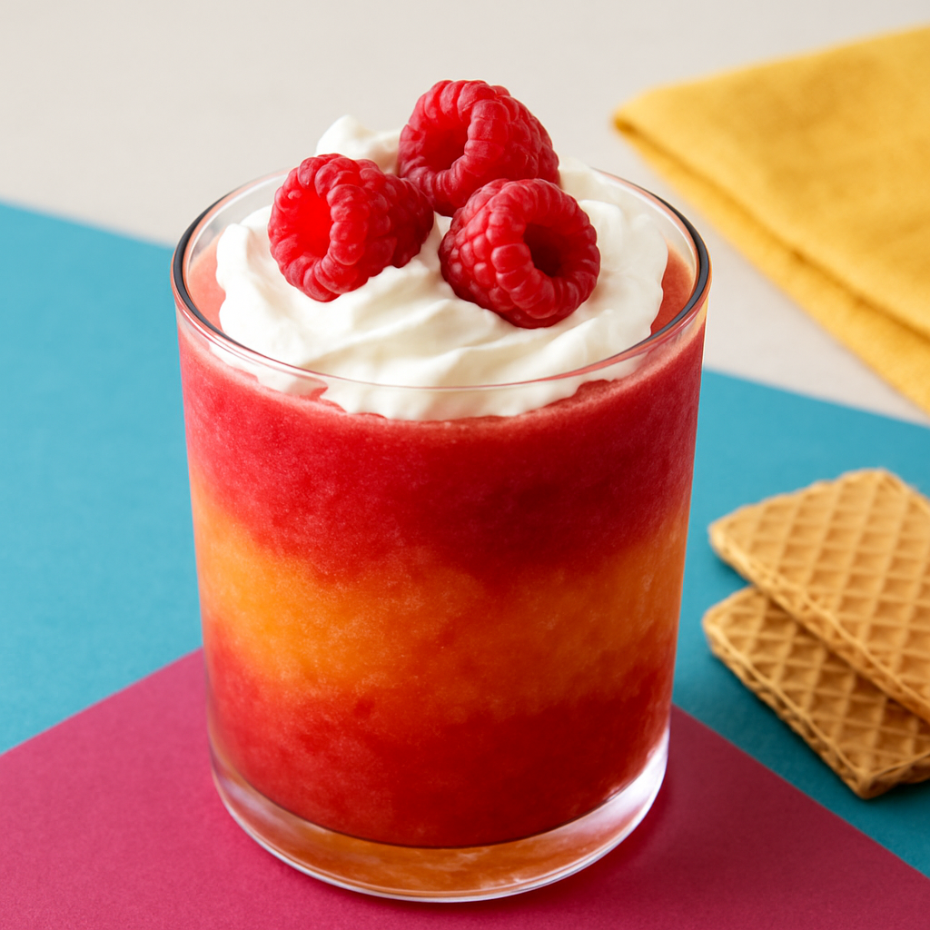 Raspberry Peach Poptails