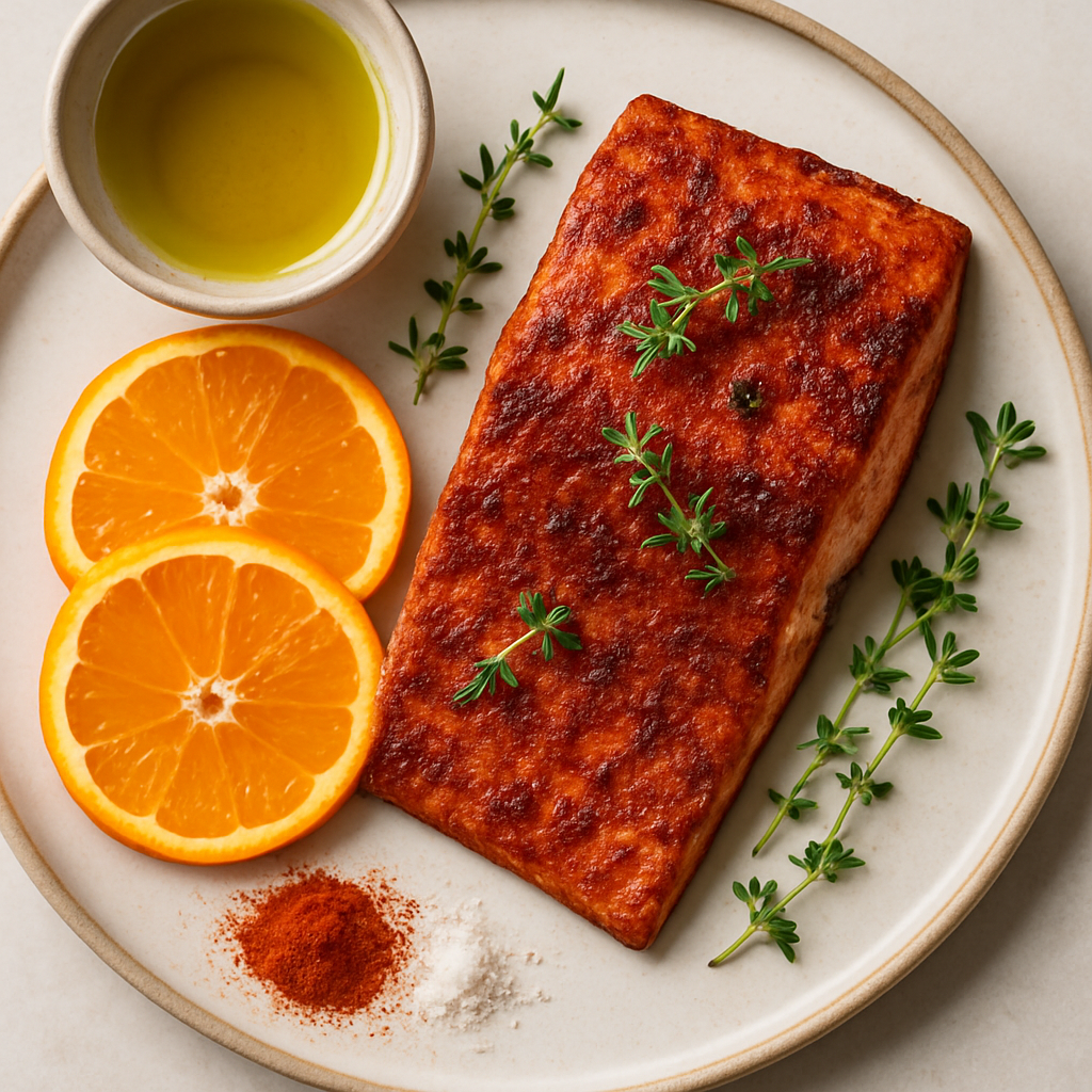 Smoked Paprika Oven Roasted Salmon