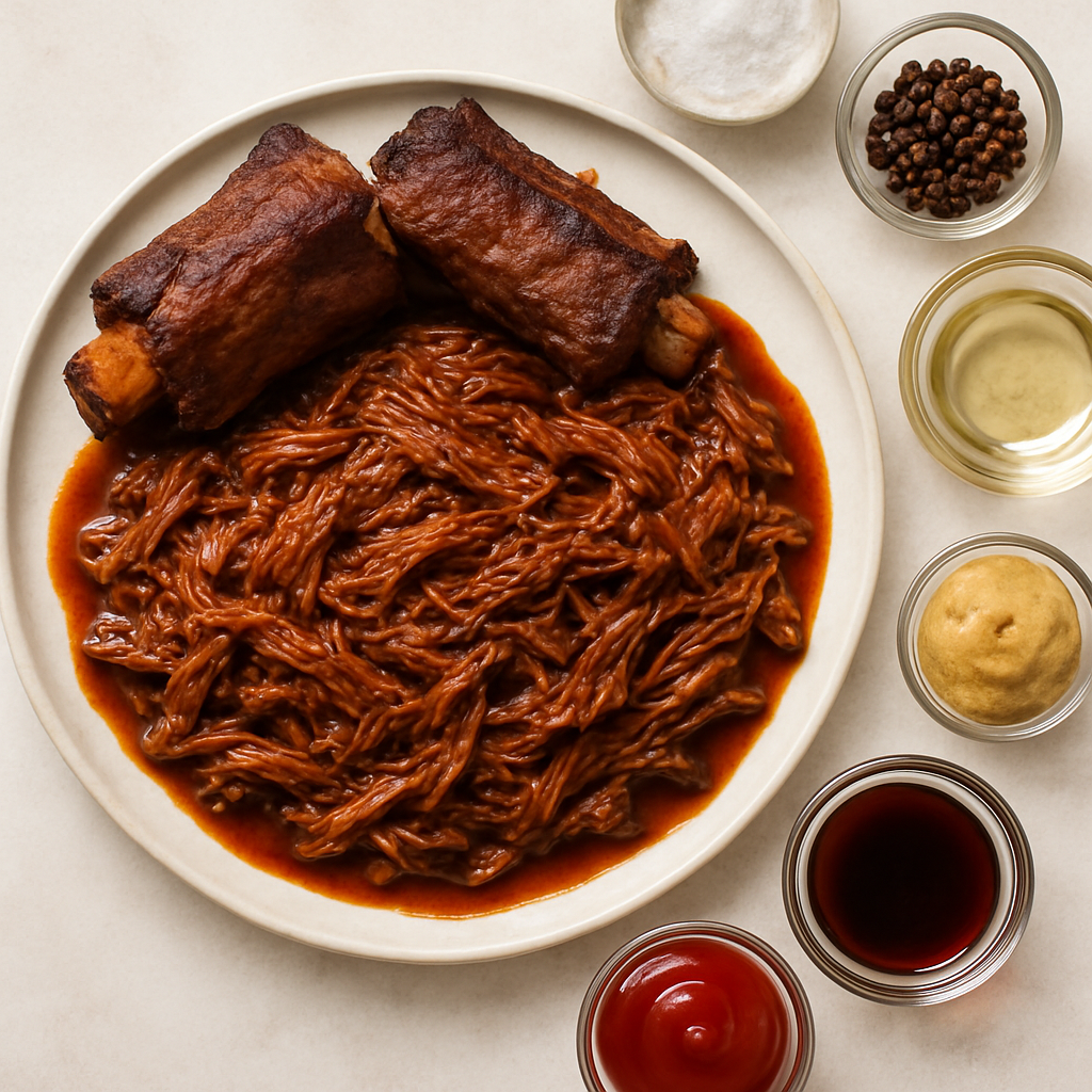 Carne de Res Desmenuzada a la Barbecue