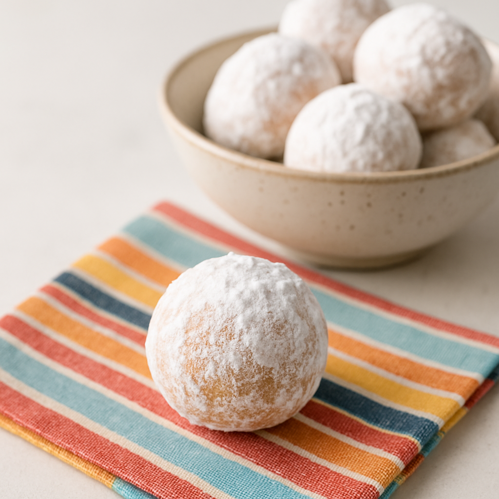 Agujeros de Donut con Azúcar de Polvo