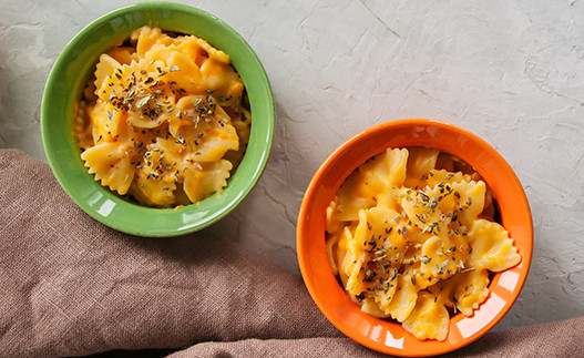 Pasta con Queso y Calabaza para Uno