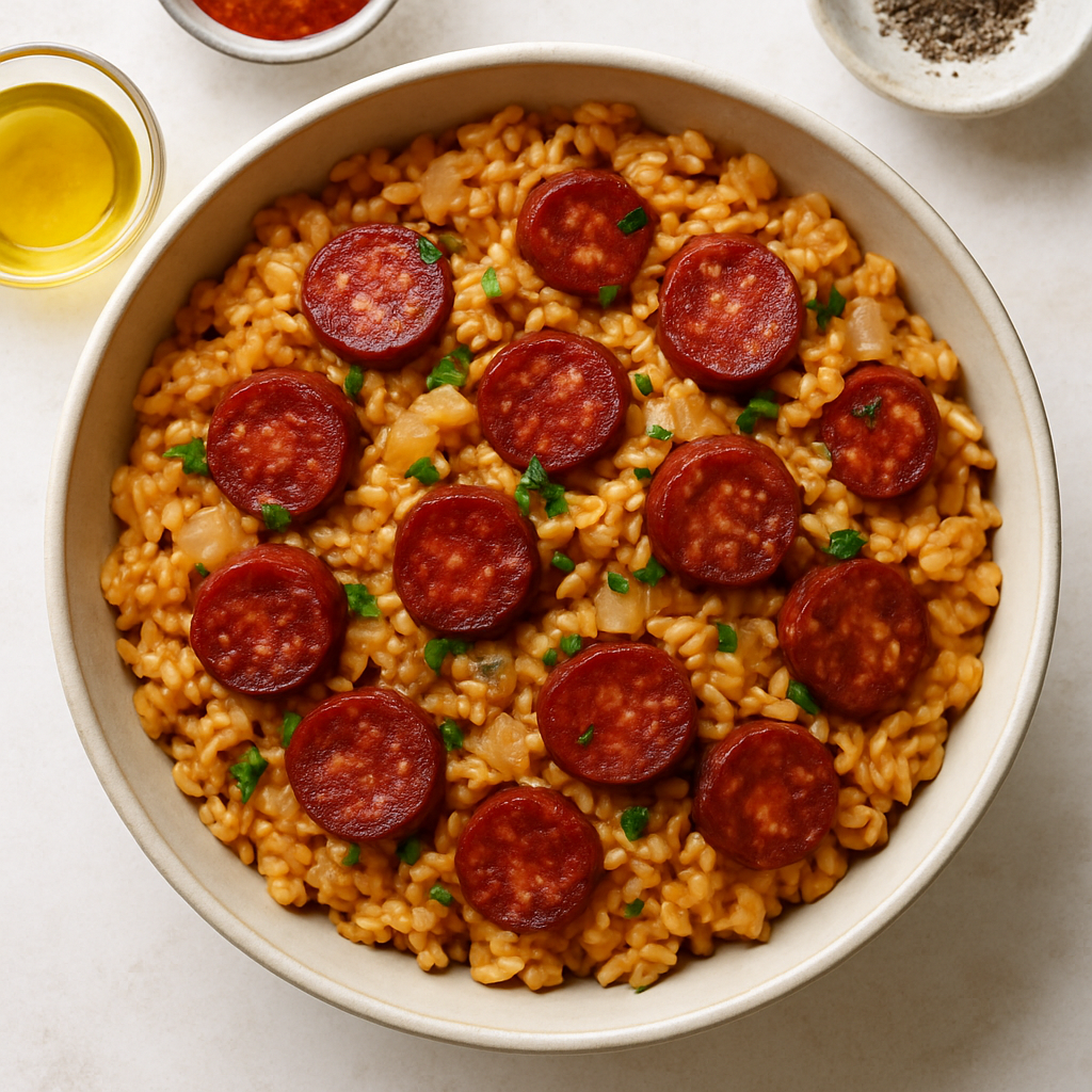 Arroz con Chorizo Español