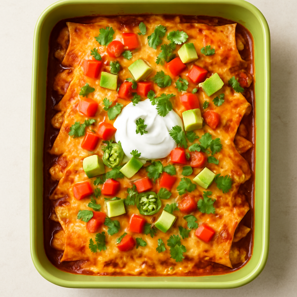 Gratinado de Enchiladas de Pollo