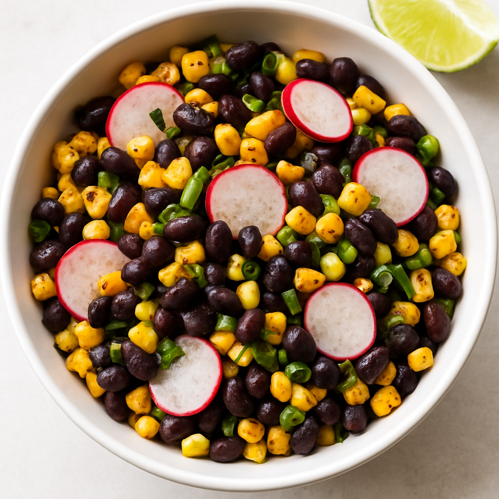 Grilled Black Bean & Corn Salad