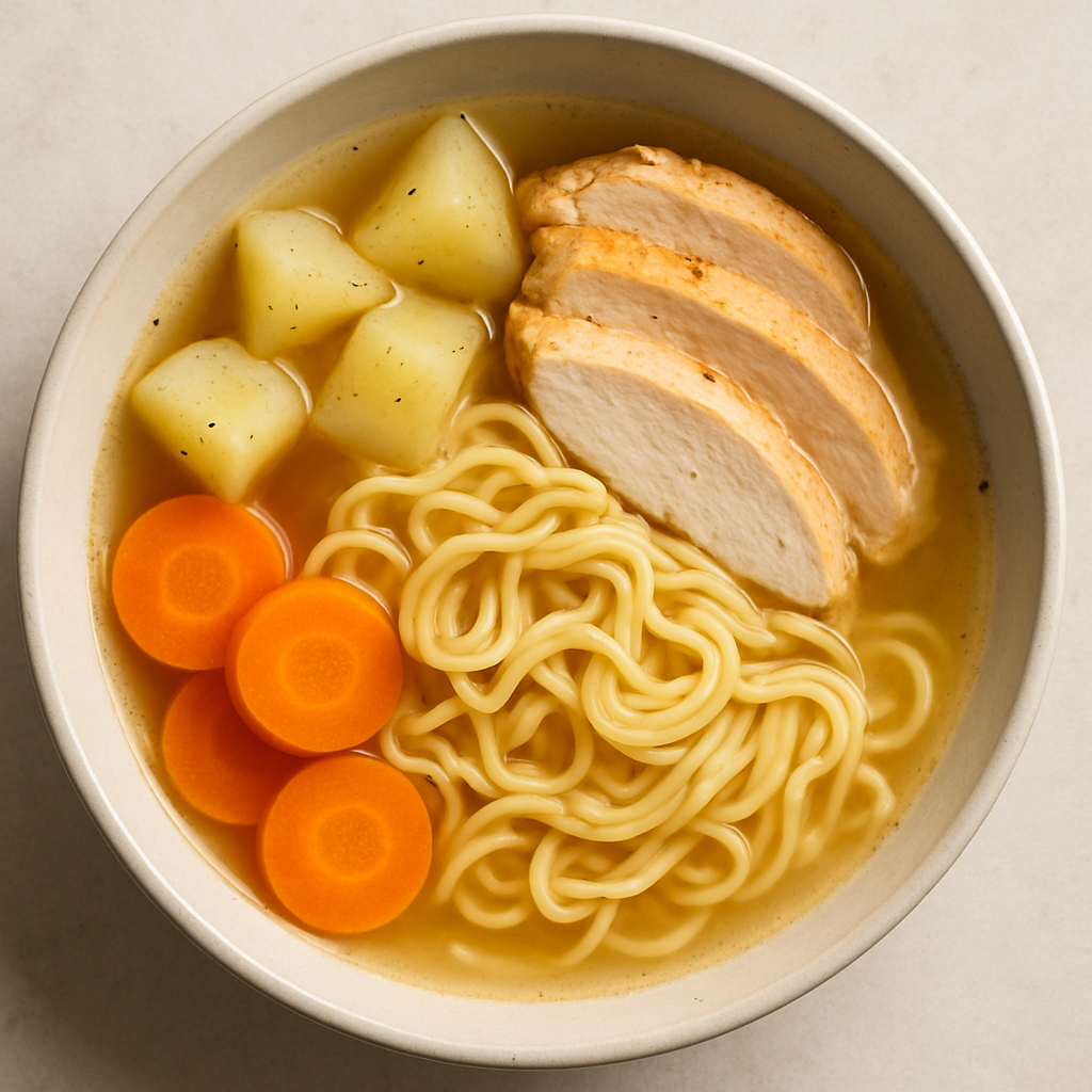 Simple Chicken Bone Broth Ramen