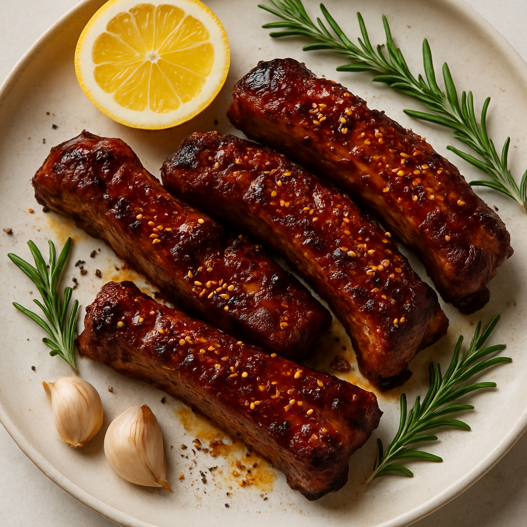 Costillas de Cerdo Glaseadas con Shichimi Togarashi