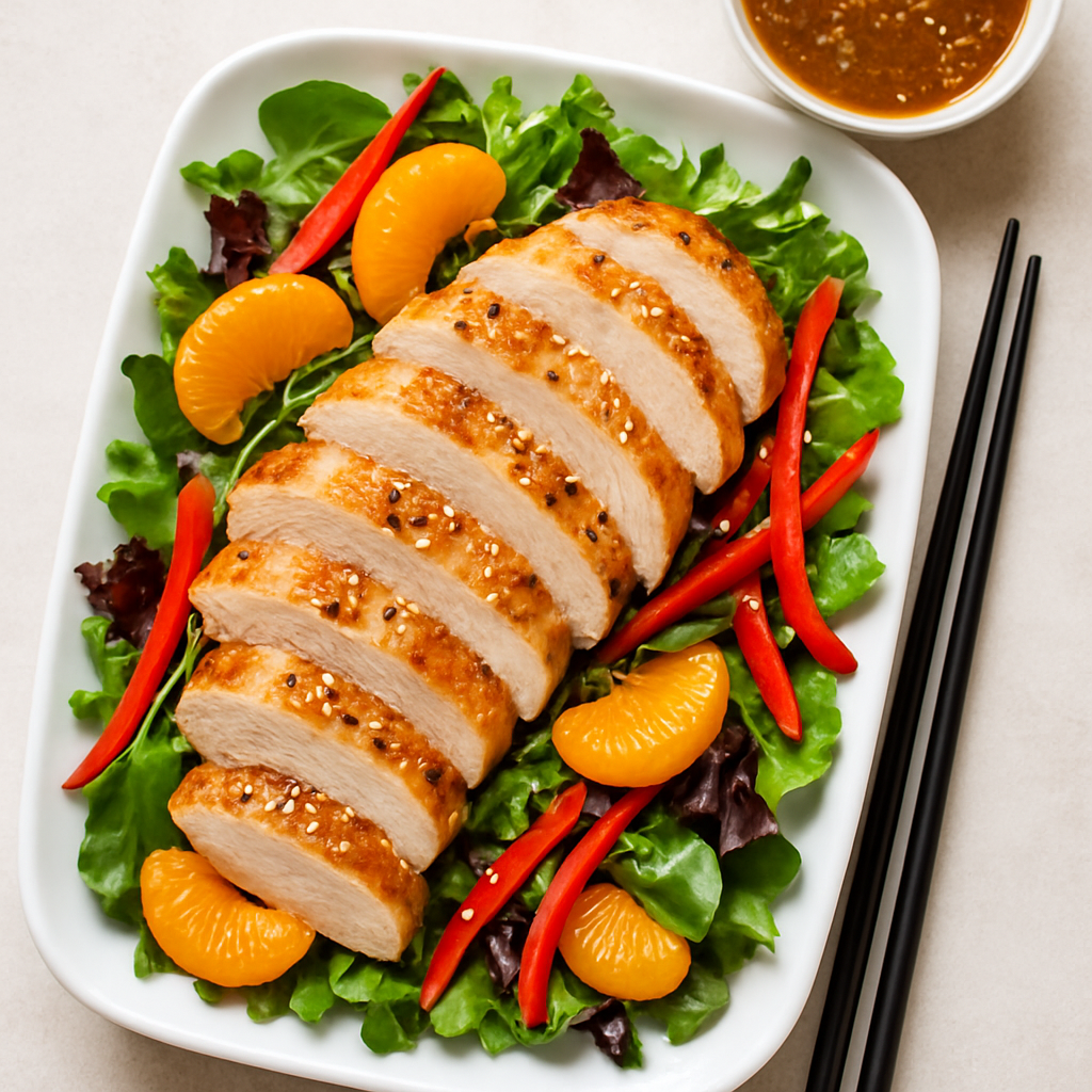 Asian Chicken Salad with Sesame Ginger Dressing
