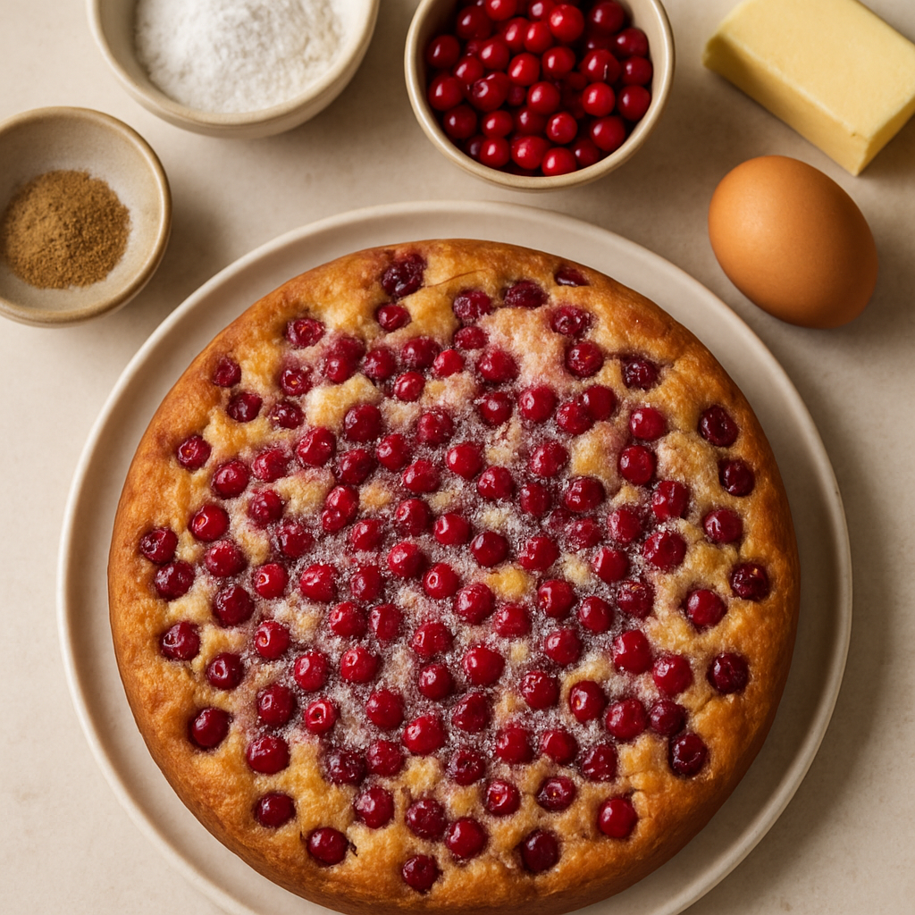 Swedish Lingonberry Cake