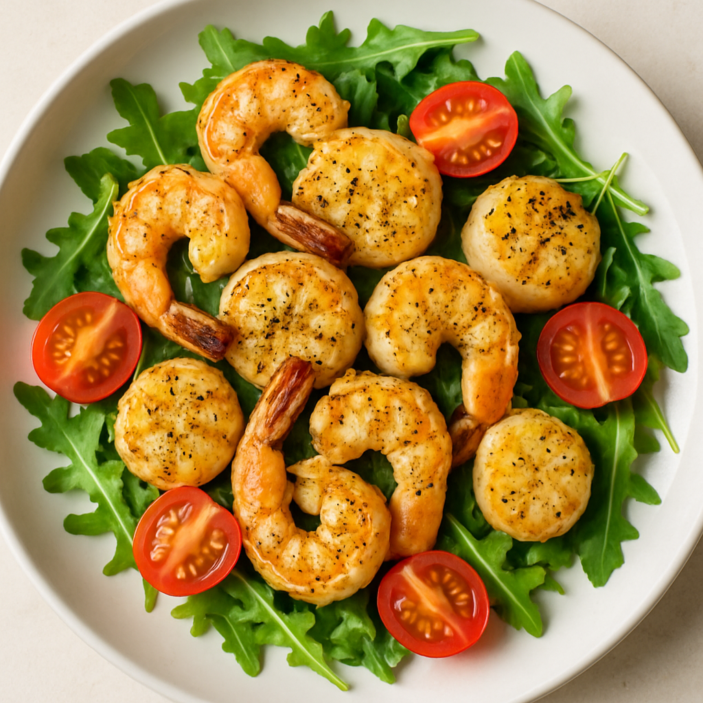 Lemon-Pepper Shrimp and Scallops