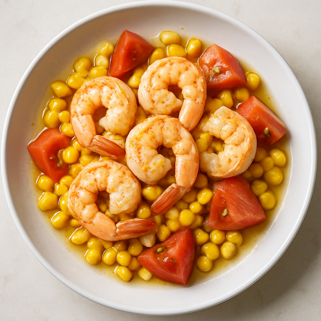 Warm Summer Shrimp Salad