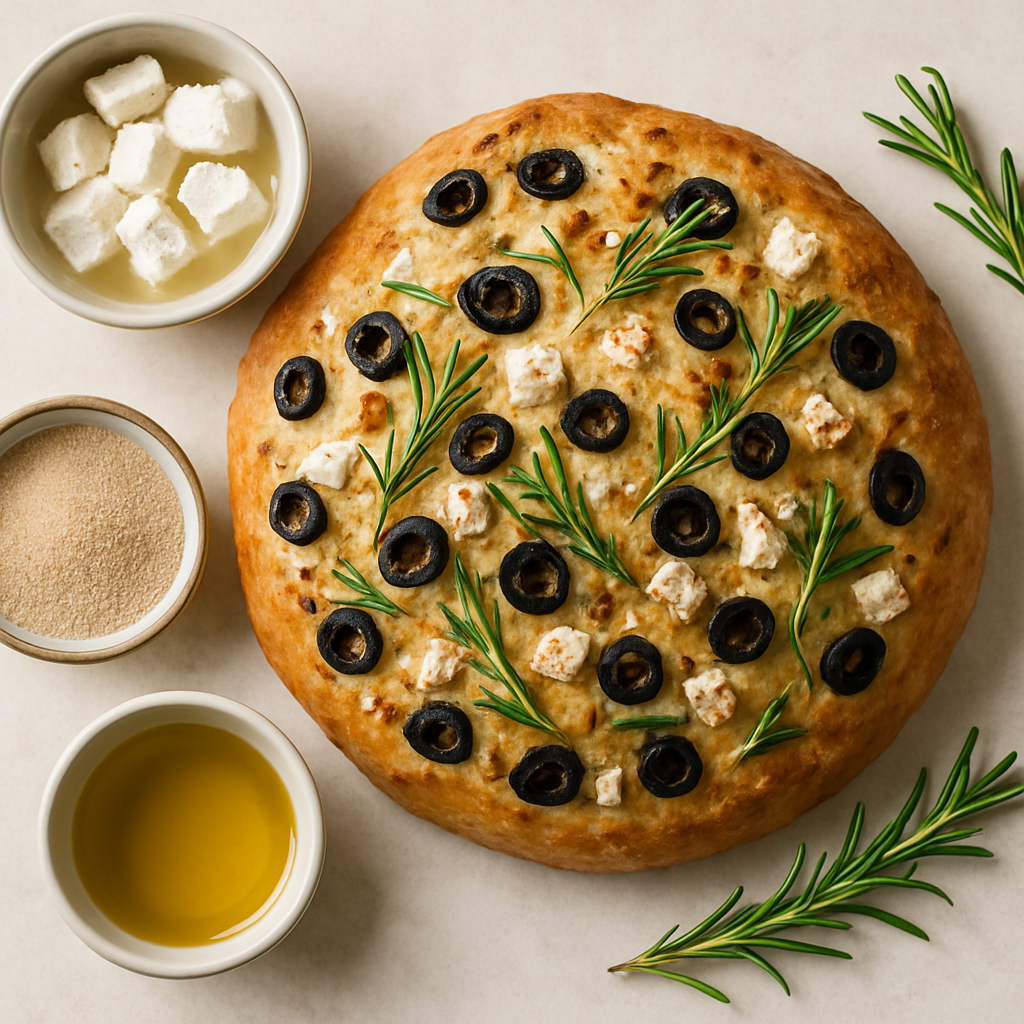Olive, Rosemary, and Feta Bread Loaf