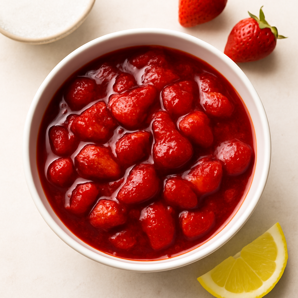 Compota de Fresa de 3 Ingredientes