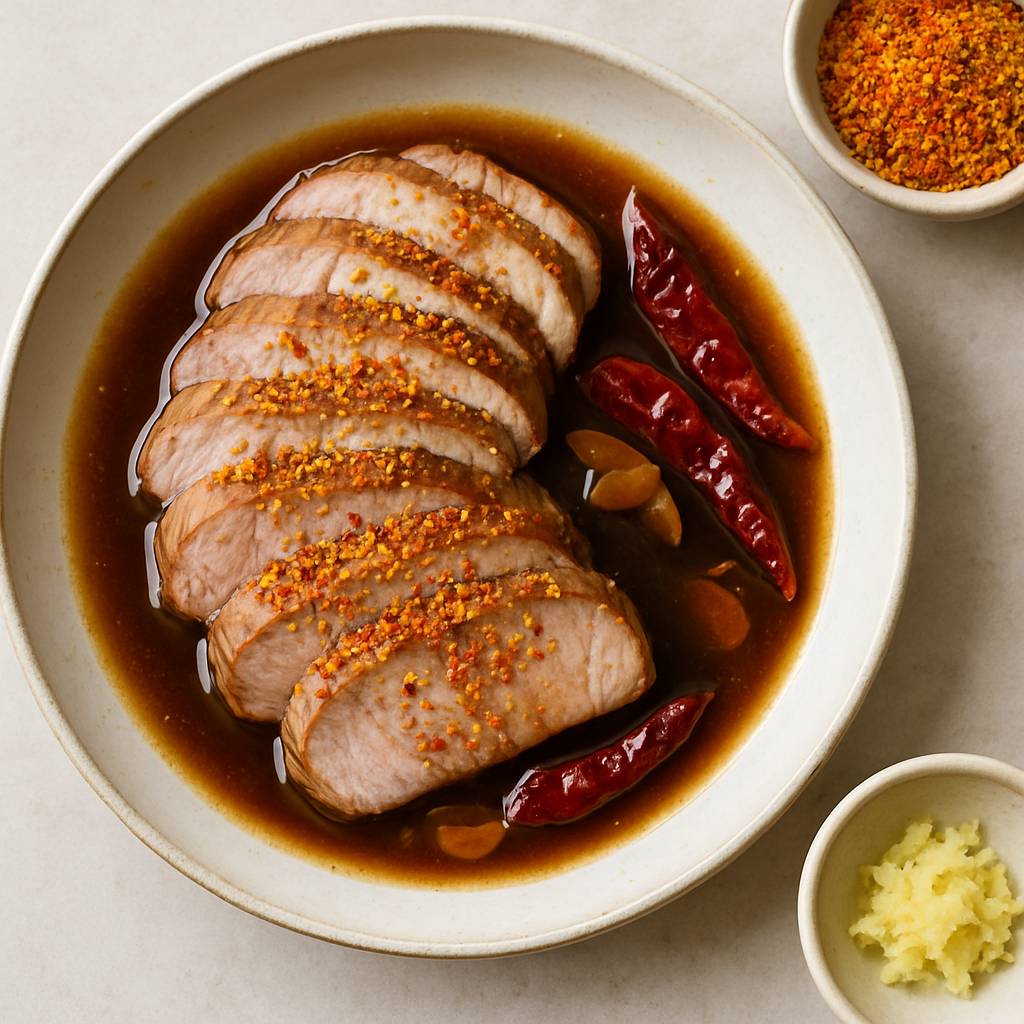 Lomo de Cerdo con Shichimi Togarashi