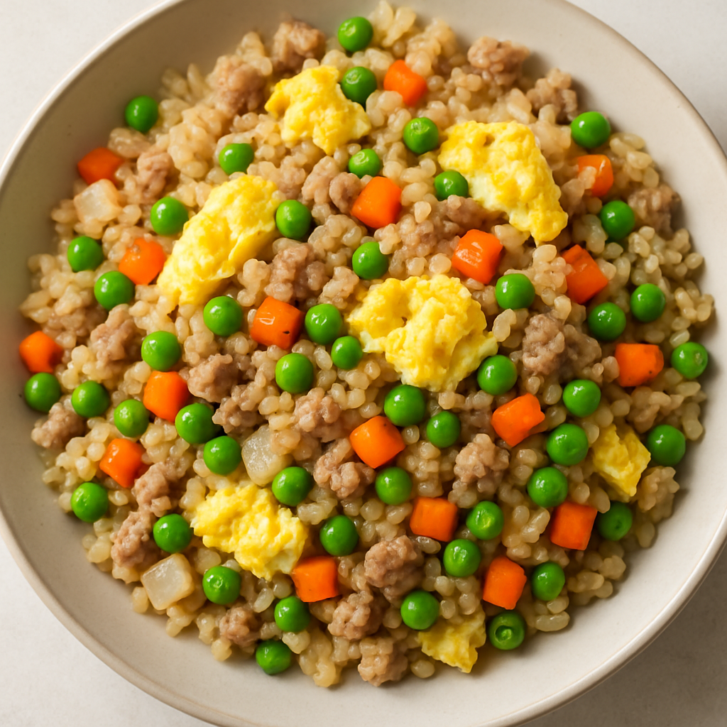 Arroz Frito con Cerdo en 15 Minutos
