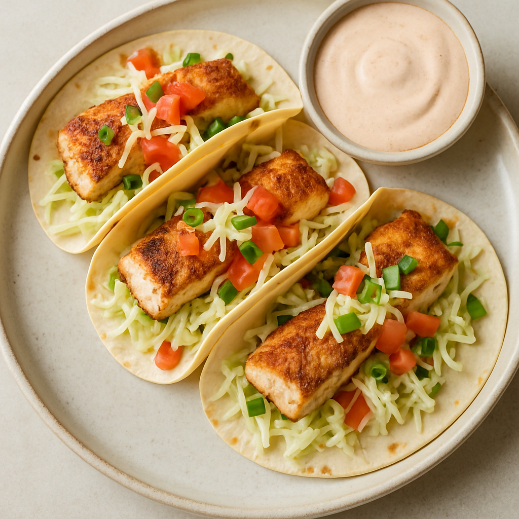 Grilled Fish Tacos With Chipotle Ranch