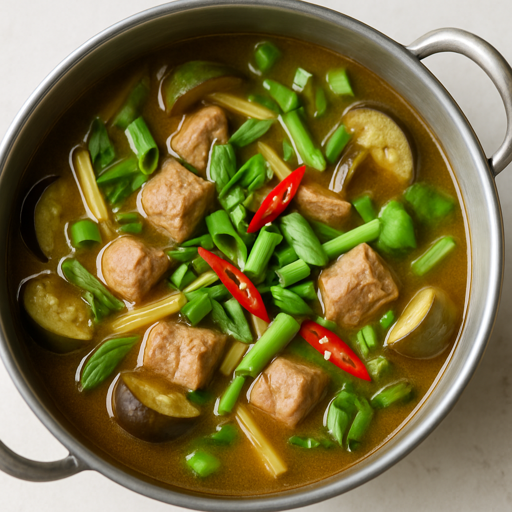 Gaeng Om: Thai Herbed Pork and Vegetables