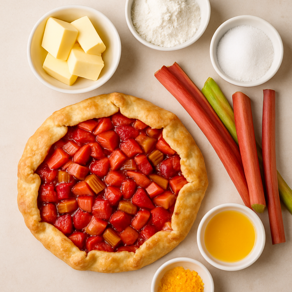 Strawberry Rhubarb Crostata